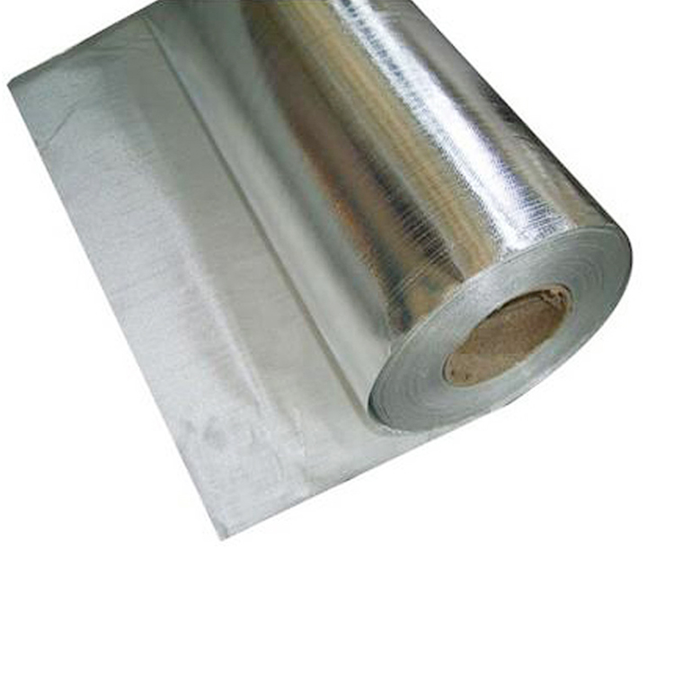 Good Quality Aluminum Foil Coated Cloth Laminated Roll Fireproof Fiberglass  Fabric