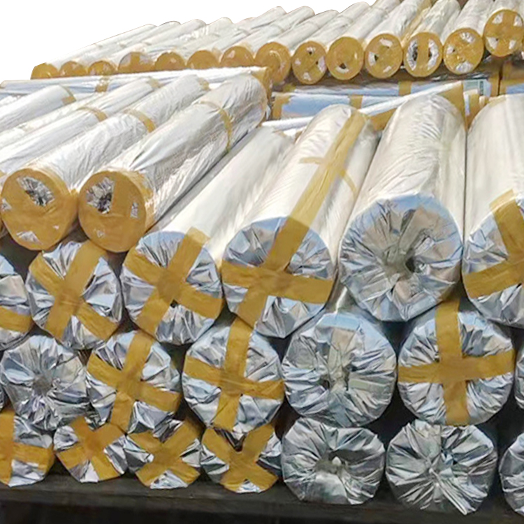 Good Quality Aluminum Foil Coated Cloth Laminated Roll Fireproof Fiberglass  Fabric